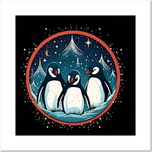 Penguin in Ornmament, Love Penguins Posters and Art